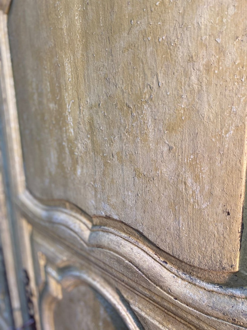 Armoire Lingère Patinée 18e 2 Portes 2 Tiroirs