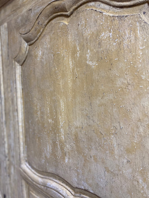 Armoire Lingère Patinée 18e 2 Portes 2 Tiroirs