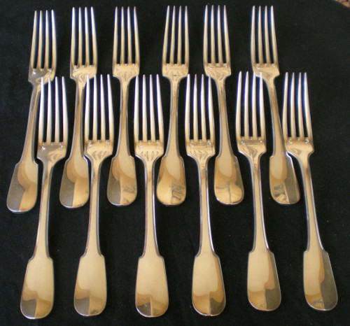 Cutlery model "CLUNY" in silver metal Christofle goldsmith (101 pieces)