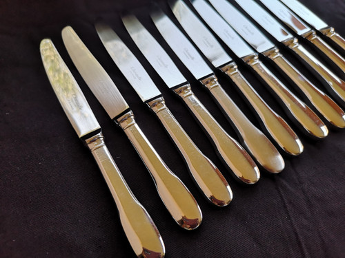 Cutlery model "CLUNY" in silver metal Christofle goldsmith (101 pieces)
