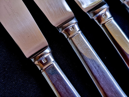 Cutlery model "CLUNY" in silver metal Christofle goldsmith (101 pieces)