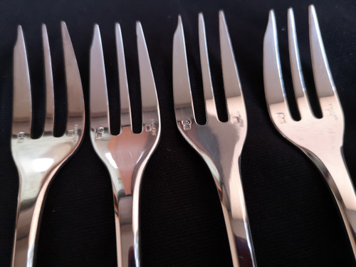 Cutlery model "CLUNY" in silver metal Christofle goldsmith (101 pieces)