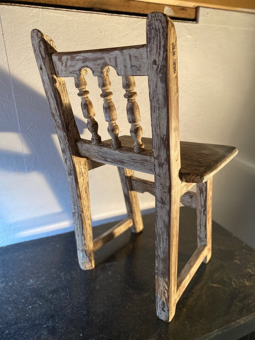 Small 18th Century Bleached Fir Mountain Chair