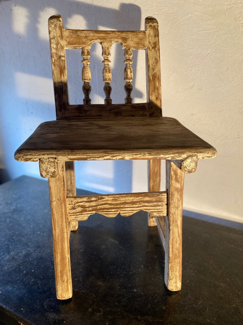 Small 18th Century Bleached Fir Mountain Chair