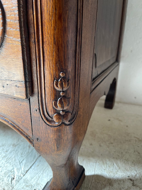 Commode Louis XIV 18e Chêne Liégeoise