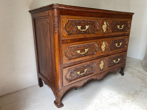 Commode Louis XIV 18e Chêne Liégeoise