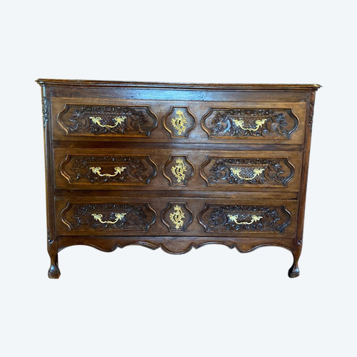 Commode Louis XIV 18e Chêne Liégeoise