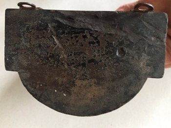 Piccola console Napoleone 3. Testa di uomo nero. XIX.