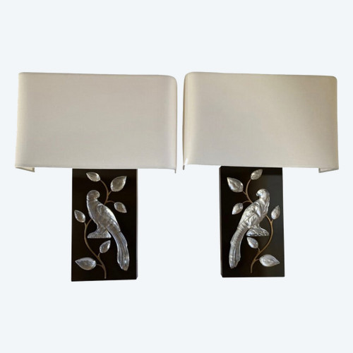 Pair of Parrot Sconces From Maison Baguès