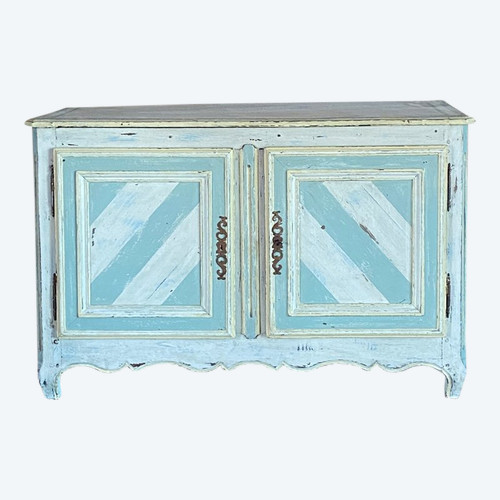 Dressoir En Chêne Polychrome Louis XV Régional 18e Siècle
