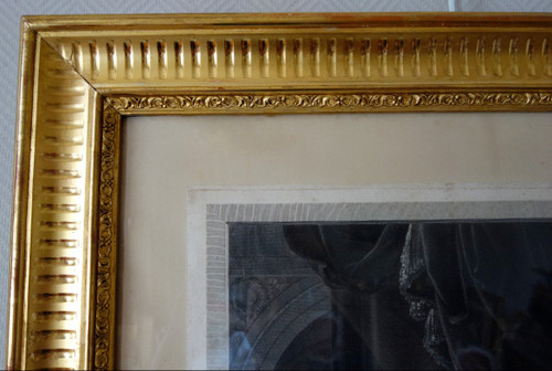 Grde Gravure Royaliste : Louis XVIII Roi De France En 1814 d'Après Gérard, 85,5 X 105 Cm