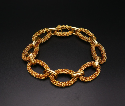 Bracelet En Or Jaune 18 Carats, Gay Frères.