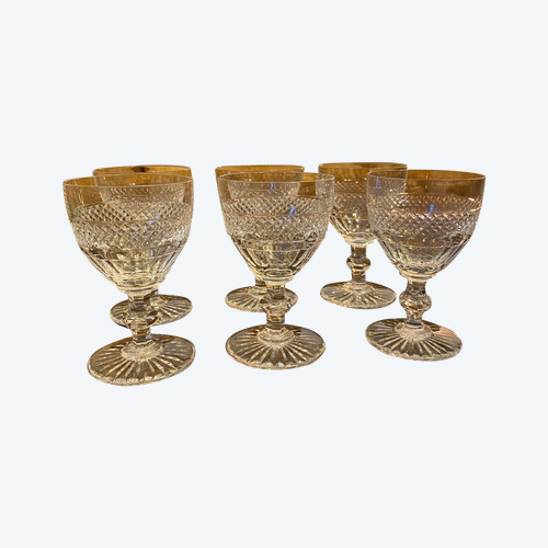 Saint Louis Trianon 6 wine glasses N°3