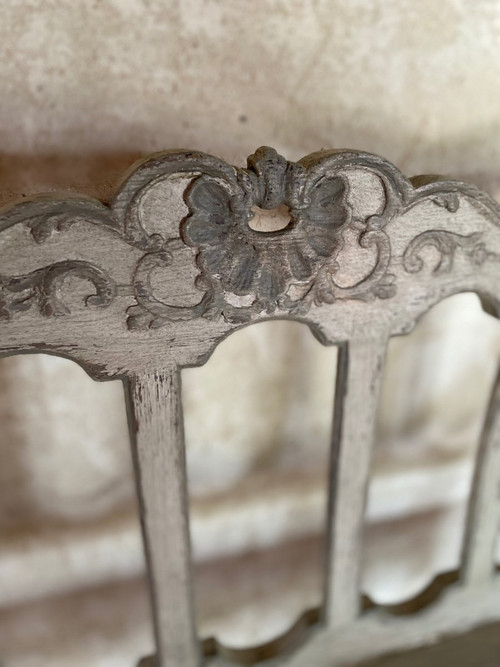 Liège Carved Bench 18th Century Polychrome