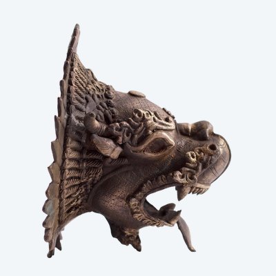 Bruciatore di incenso da parete Dragon Druk Dug Tibet Bhutan