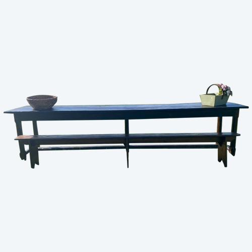 Fir Bench Late 19th Century Beautiful Length