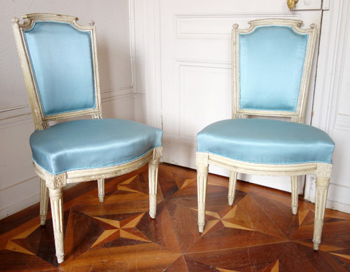 Pair Of Louis XVI Period Cabriolet Chairs