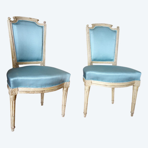 Pair Of Louis XVI Period Cabriolet Chairs
