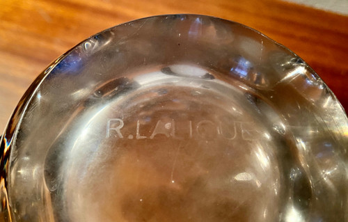 Bamako vase signed R Lalique