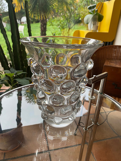 Bamako vase signed R Lalique