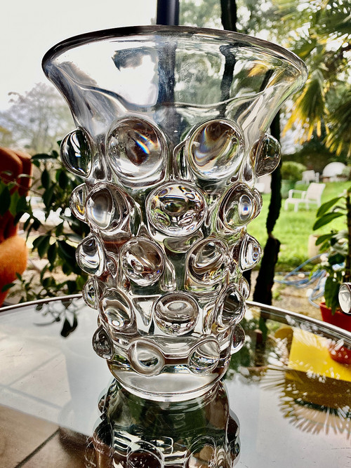 Bamako vase signed R Lalique