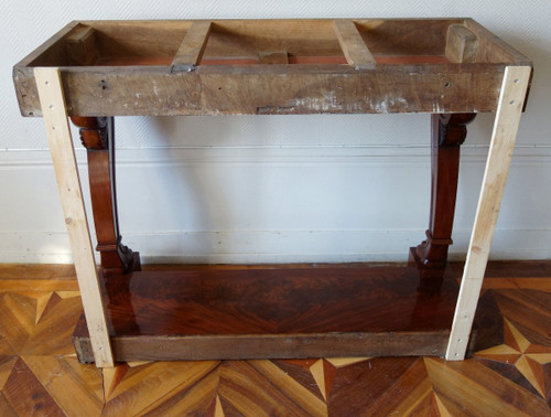 Empire Applique Console à Pieds Griffes In Mahagoni Attributed to Louis Alexandre Bellangé
