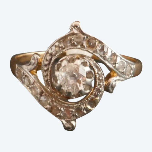 Jugendstil-Diamantring.