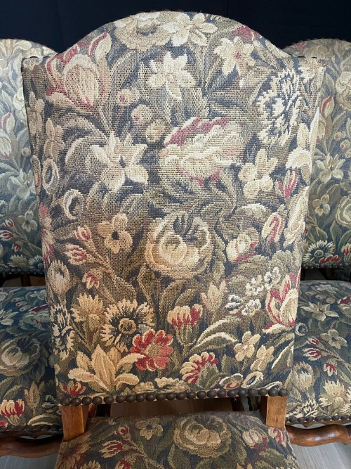 Ensemble De 6 Chaises Louis XIV Os De Moutons Datant Du  19 E Siècle ( prix spécial sur demande )