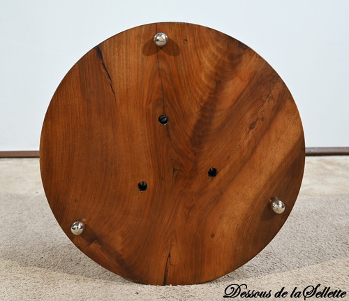 Bolster in Walnut and Chromed Metal, Art Deco – 1930
