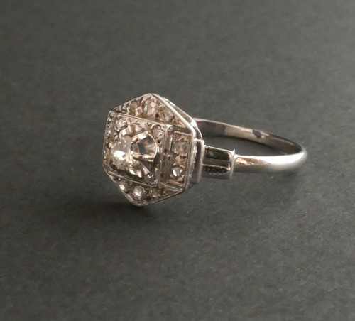 Bague Diamants, époque Art Déco.