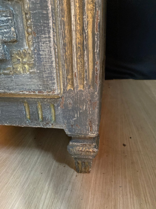 Commode Louis XVI D’époque 18e Siècle Patinée 3 Tiroirs