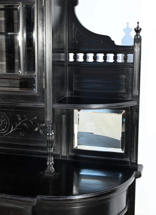 Meuble d’Entre Deux en Poirier Noirci, style Napoléon III – Fin XIXe