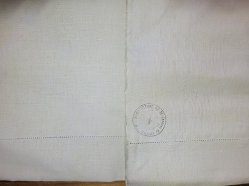 Coppia di lenzuola in lino o miste, fine '800 o inizio '900