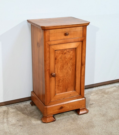 Table de Chevet en Merisier et Frêne – Fin XIXe
