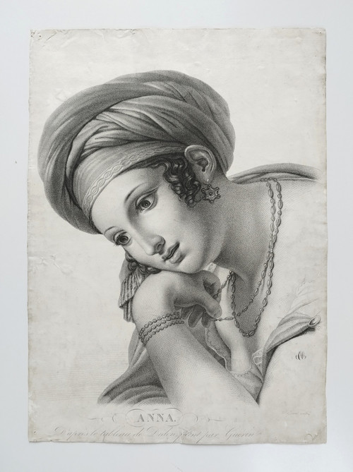 Anna-Frau im orientalischen Stil nach dem Gemälde von Dido von Guérin