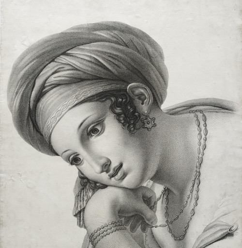 Anna-Frau im orientalischen Stil nach dem Gemälde von Dido von Guérin