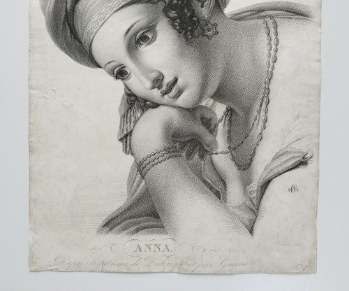 Anna-Frau im orientalischen Stil nach dem Gemälde von Dido von Guérin