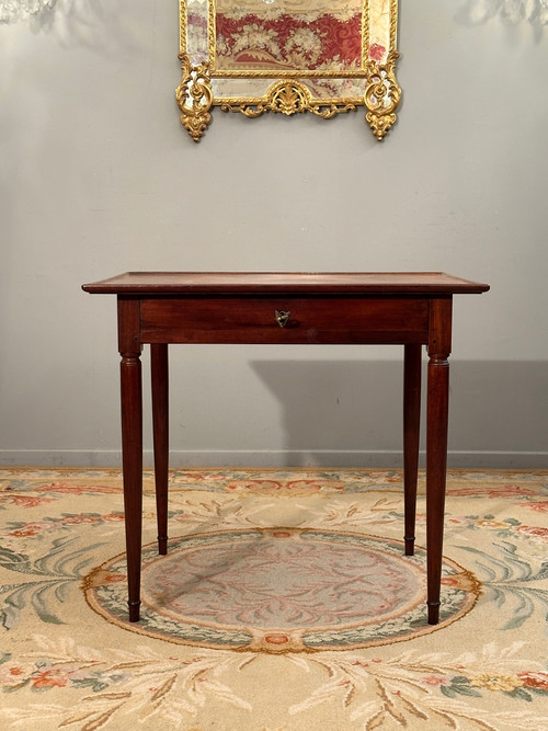 Cabaret Table In Mahogany Port Work From The 18th Century