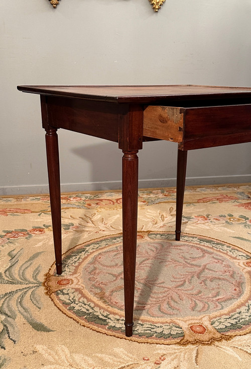 Cabaret Table In Mahogany Port Work From The 18th Century