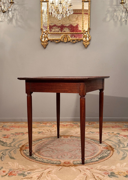 Cabaret Table In Mahogany Port Work From The 18th Century