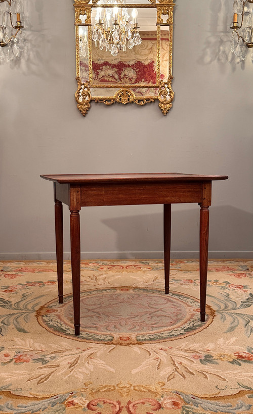 Cabaret Table In Mahogany Port Work From The 18th Century