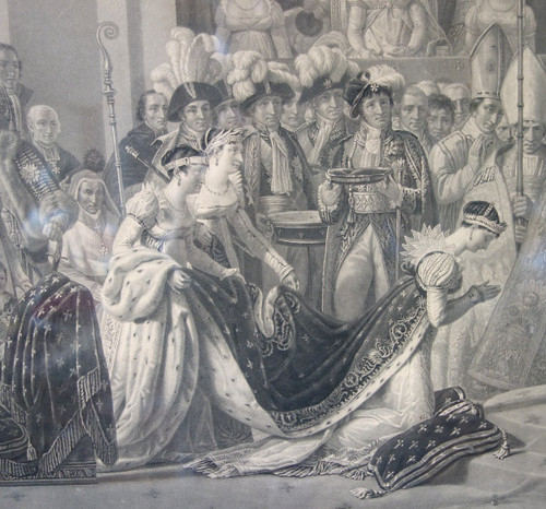 Large Empire Engraving: Le Sacre De Napoléon Empereur - 94.5 X 119cm