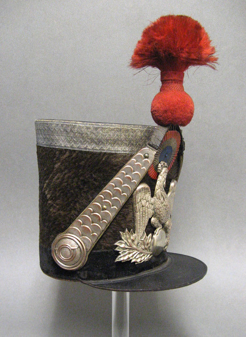 National Guard Hunter Officer Shako, Model 1837, July Monarchy.