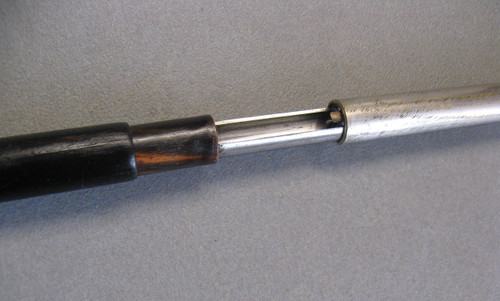 19th Century Horn Pommel Rifle Cane.