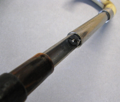 19th Century Horn Pommel Rifle Cane.