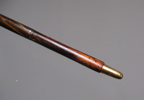19th Century Horn Pommel Rifle Cane.