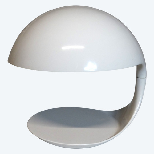 MARTINELLI LUCE. Elio MARTINELLI. Lampe cobra 629. Blanc. Années 70