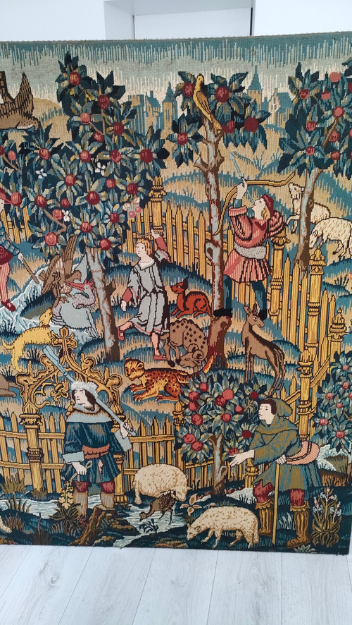 Großer Wandteppich „Die Weinlese“
