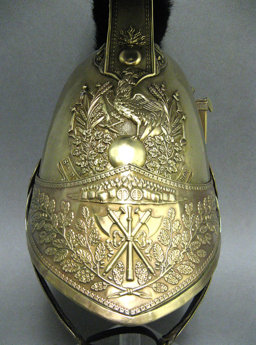 Casque d'Officier Sapeur Pompier Mle 1821.