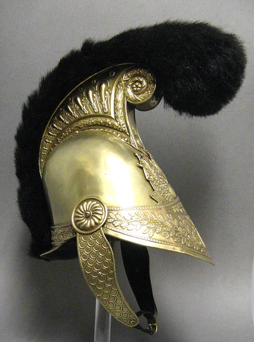 Casque d'Officier Sapeur Pompier Mle 1821.